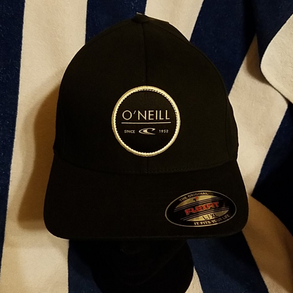O'NEILL Men's Executive Black Logo Fitted Hat~L/XL - Picture 4 of 5